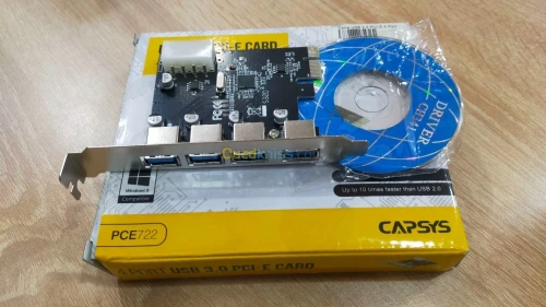 Carte PCIe USB 3.0 4 ports haute vitesse pour PC de bureau