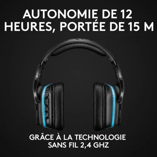 Logitech G935 Lightsync casque gaming sans fil micro intégré RGB audio immersif PC et consoles