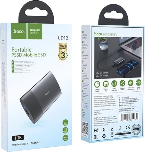 DISQUE  EXTERNE SSD HOCO UD12 128 GO