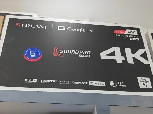 SOUND PRO TV STREAM 43 POUCES 4K UHD GOOGLE TV