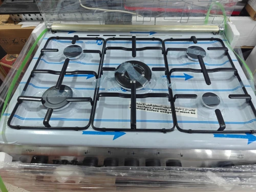 CUISINIÈRE 5 FEUX MAXWELL INOX VENTILÉ CATALYSEUR 55X80cm