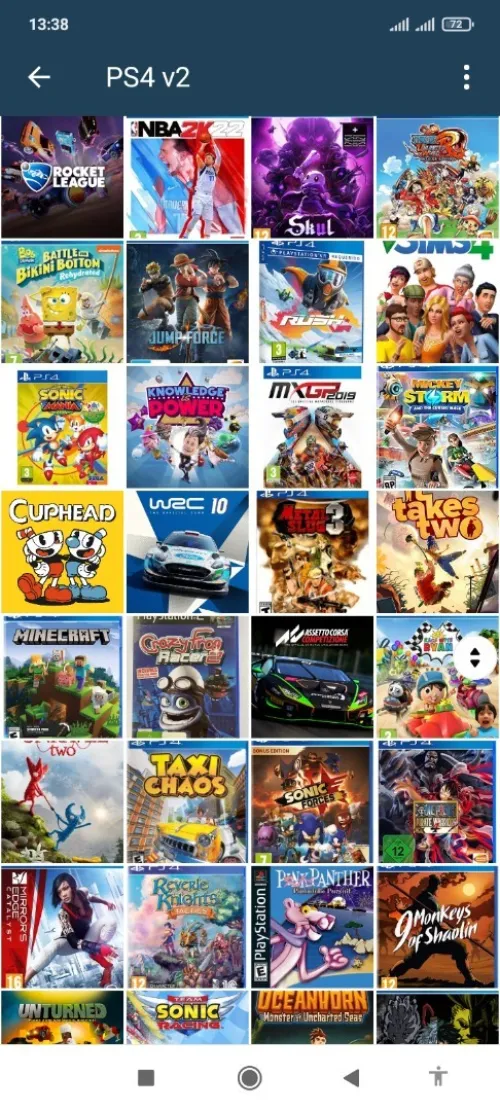 Installation jeux PS4 et pc et ps3