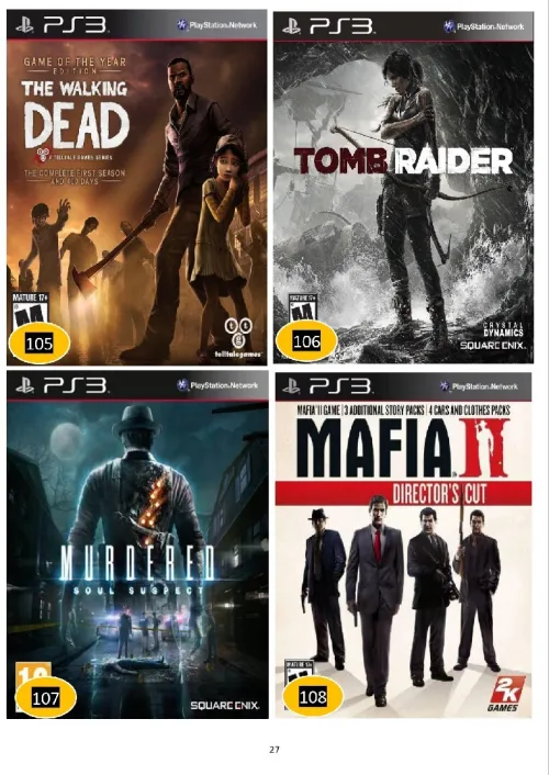 139 jeux Ps3 + disque dur 1Tb