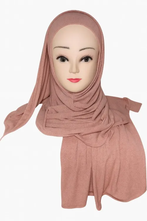Khimar 1 Pièce Simple  Lycra Sablé Long, Confortable et Opaque