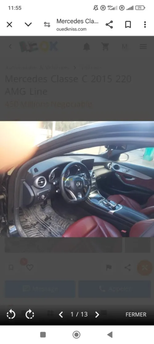 Mercedes Classe C 2015 220 AMG Line