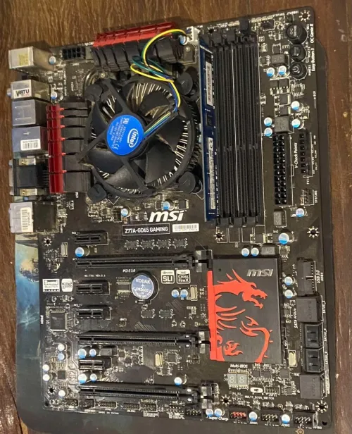 CARTE MERE MSI Z77A-GD65 AVEC PROCESSEUR ET RAM
