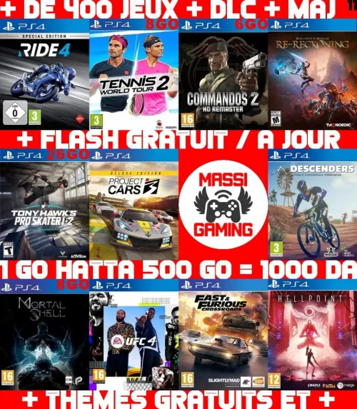 INSTALLATION JEUX DIAL PS4 FLASHÉE 9.X & 11.00 & 12.X & 13.00 (+ FLASH GRATUIT + DLC + MISE A JOUR) -