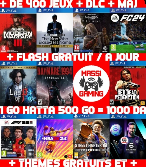INSTALLATION JEUX DIAL PS4 FLASHÉE 9.X & 11.00 & 12.X & 13.00 (+ FLASH GRATUIT + DLC + MISE A JOUR) --