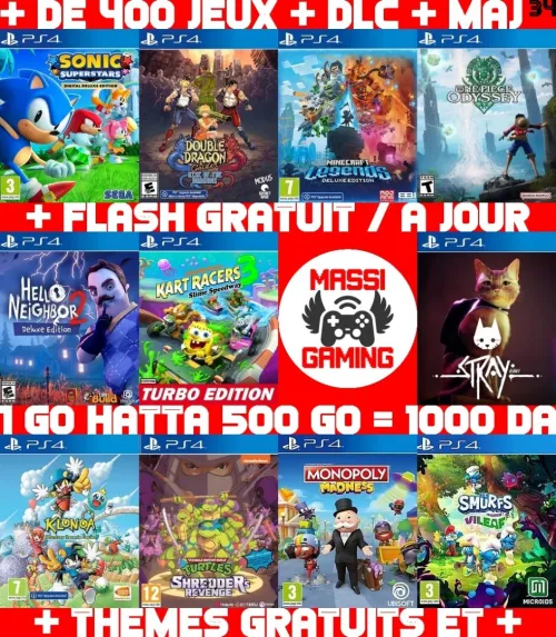 INSTALLATION JEUX DIAL PS4 FLASHÉE 9.X & 11.00 & 12.X & 13.00 (+ FLASH GRATUIT + DLC + MISE A JOUR) -