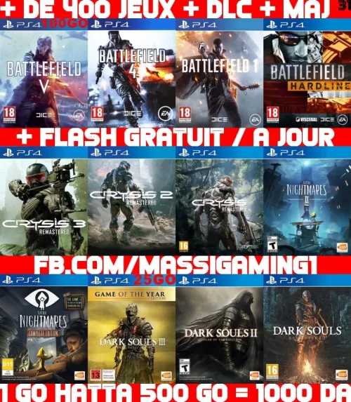 INSTALLATION JEUX DIAL PS4 FLASHÉE 9.X & 11.00 & 12.X & 13.00 (+ FLASH GRATUIT + DLC + MISE A JOUR) -