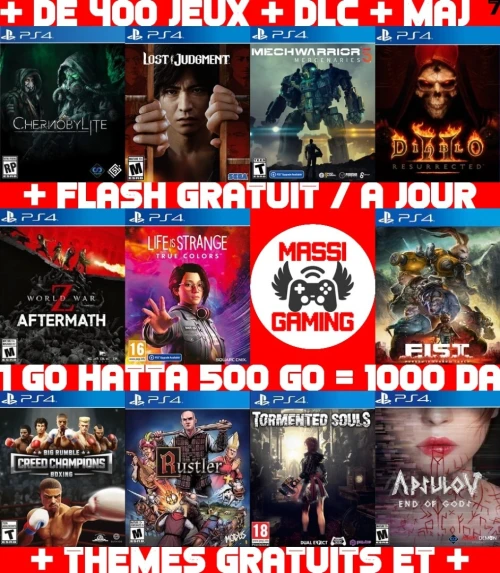 INSTALLATION JEUX DIAL PS4 FLASHÉE 9.X & 11.00 & 12.X & 13.00 (+ FLASH GRATUIT + DLC + MISE A JOUR) --