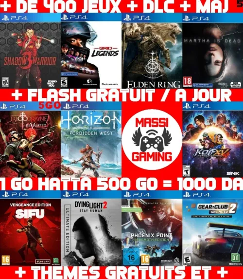 INSTALLATION JEUX DIAL PS4 FLASHÉE 9.X & 11.00 & 12.X & 13.00 (+ FLASH GRATUIT + DLC + MISE A JOUR) *