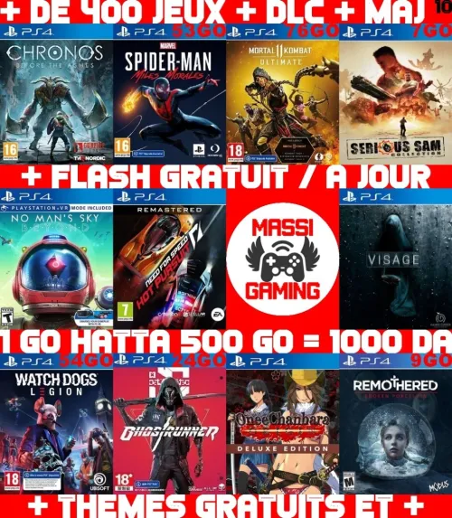 INSTALLATION JEUX DIAL PS4 FLASHÉE 9.X & 11.00 & 12.X & 13.00 (+ FLASH GRATUIT + DLC + MISE A JOUR) **