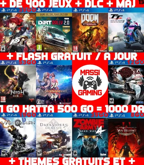 INSTALLATION JEUX DIAL PS4 FLASHÉE 9.X & 11.00 & 12.X & 13.00 (+ FLASH GRATUIT + DLC + MISE A JOUR)