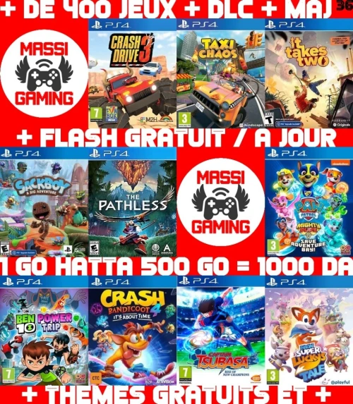 INSTALLATION JEUX DIAL PS4 FLASHÉE 9.X & 11.00 & 12.X & 13.00 (+ FLASH GRATUIT + DLC + MISE A JOUR) --