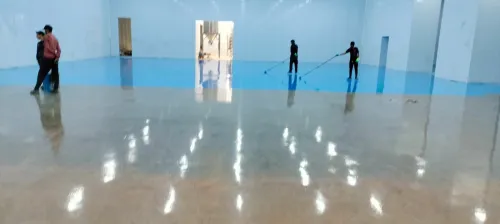revêtement de sol epoxy et ponçage
