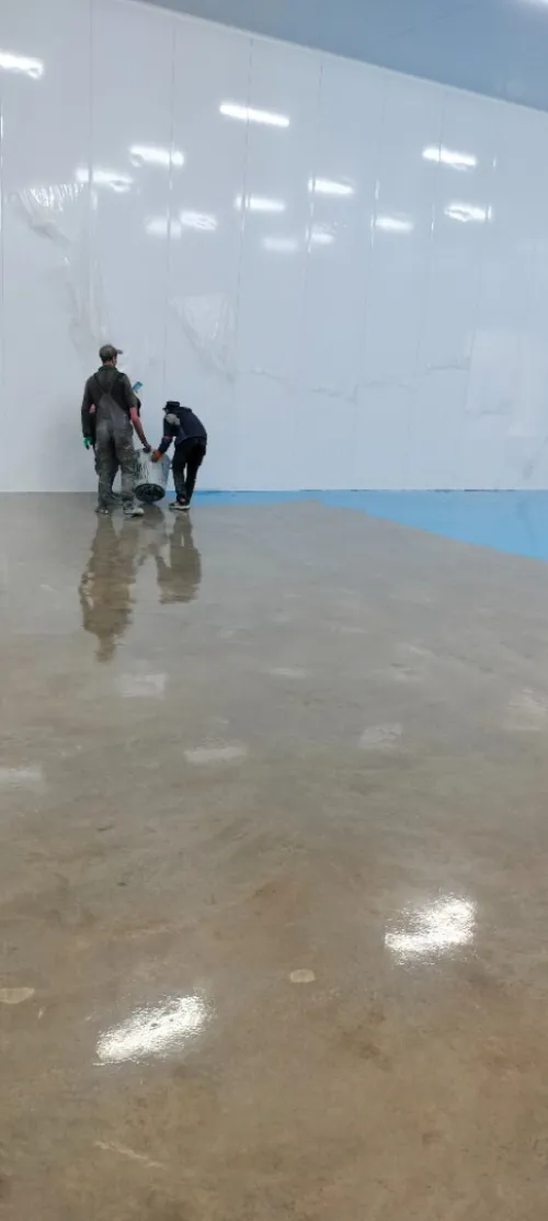 revêtement de sol epoxy et ponçage