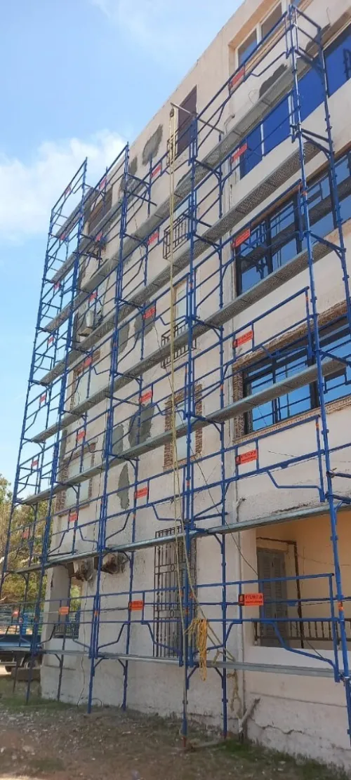  Échafaudage en acier galvanisé - Métallique extérieur - échafaudage de facade