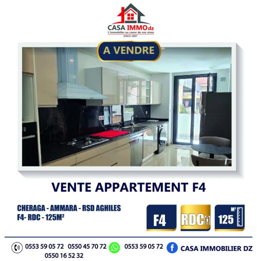 Vente Appartement F4 Alger Cheraga