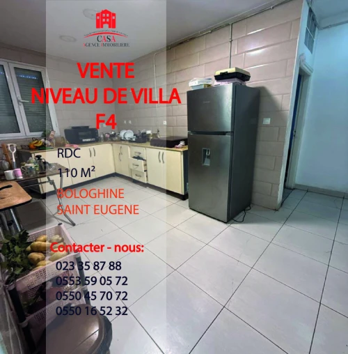 Vente Appartement Niveau de villa F4 Alger Bologhine
