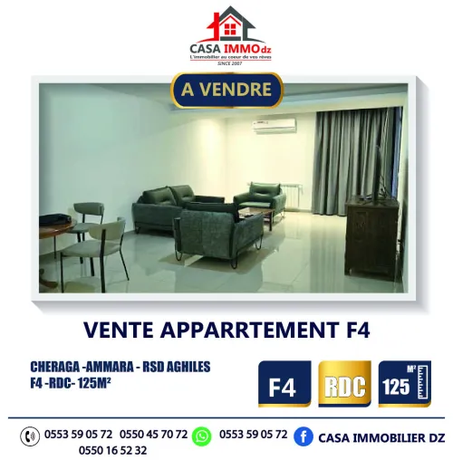 Vente Appartement F4 Alger Cheraga