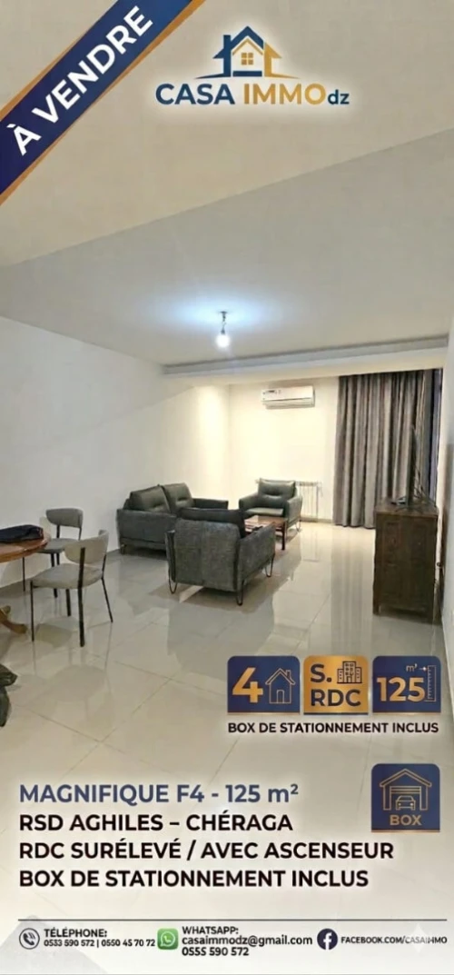 Vente Appartement F4 Alger Cheraga