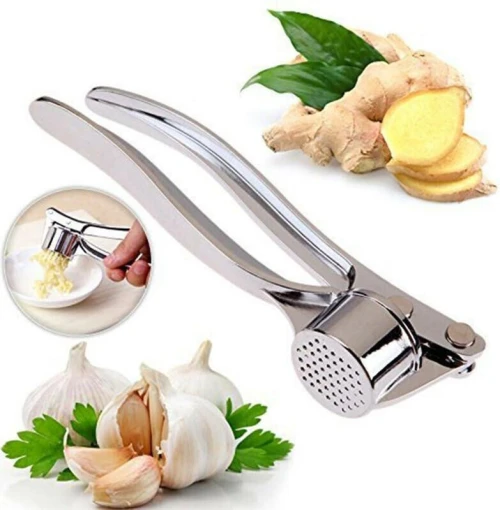 ضاغط ثوم وزنجبيل معدني قوي - القوة والسهولة في مطبخك! Presse-ail et gingembre en métal robuste - Puissance et facilité dans votre cuisine !