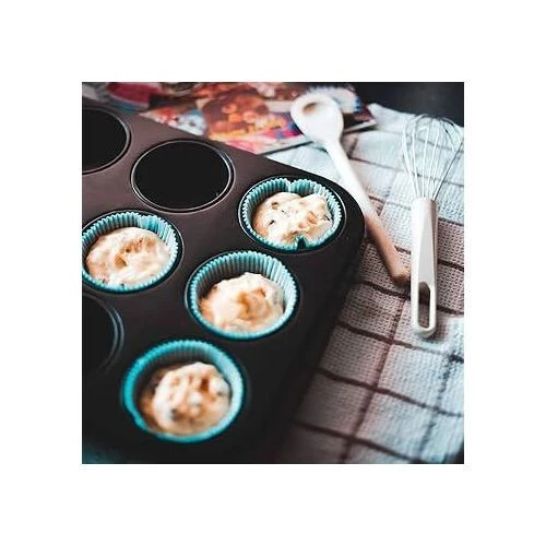 قالب الكعك أو الكب كيك مع 12 حجيرة Moule à gâteaux ou cupcakes avec 12 cavités