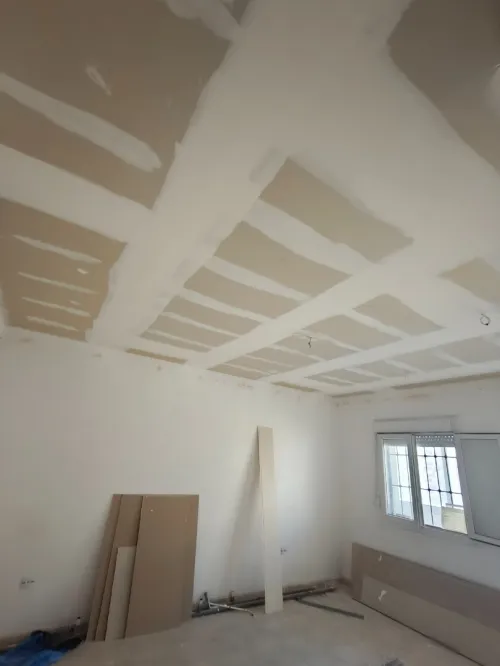 Installation placo plâtre et PVC