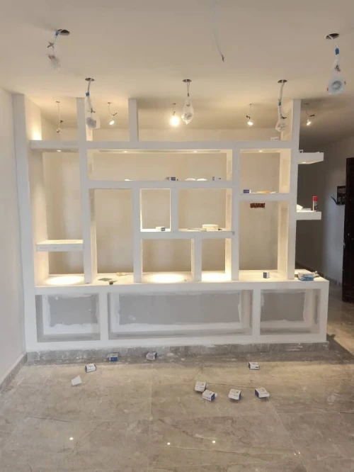 Installation placo plâtre et PVC