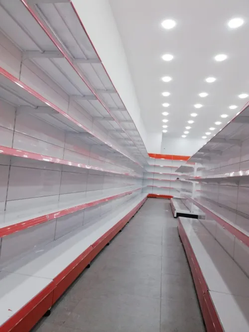 Rayonnage métallique professionnel pour supérettes et grandes surfaces