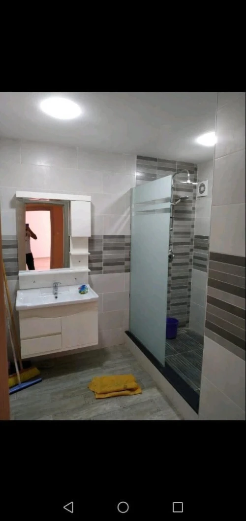 Cabine de douche en verre trempé 