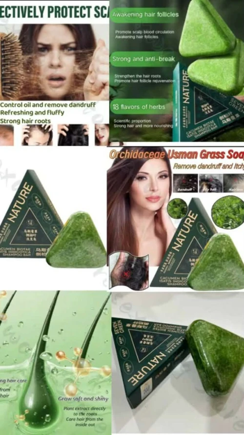 Seven green صابون الشعر بالاعشاب الطبيعية