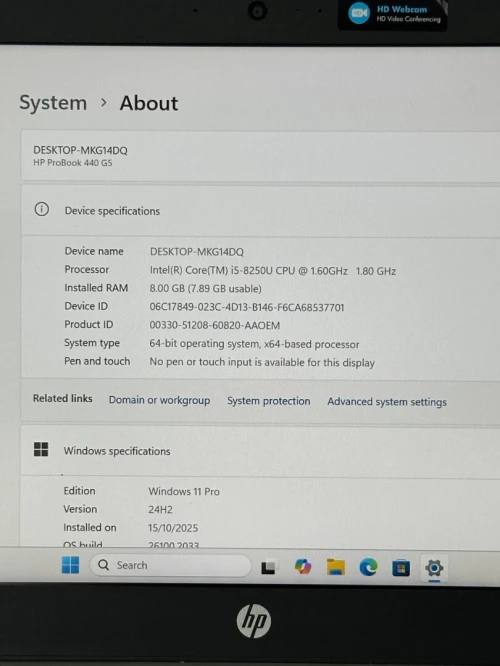 Laptop Hp probook 440G5