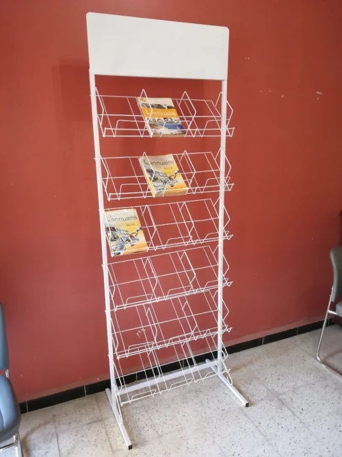 Présentoir Métallique, Porte Livre, Rayonnage, Étagère 