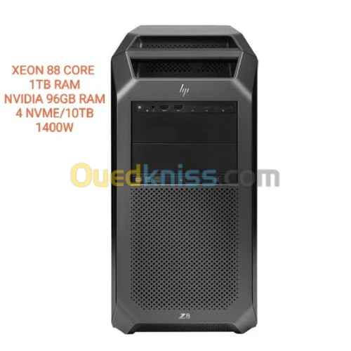 WORKSTATION IA DEEP LEARNING (HP Z8 BI XEON 88 CORE /1TB RAM/NVIDIA 96GB / 8TB NVME) 