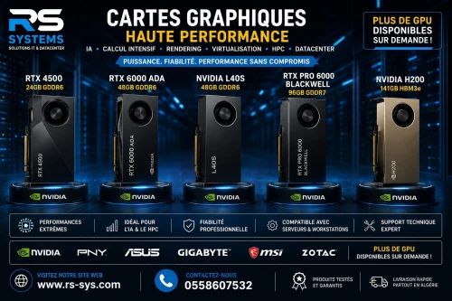 UPGRADE GPU & ACCÉLÉRATION IA POUR SERVEURS HPE DELL LENOVO