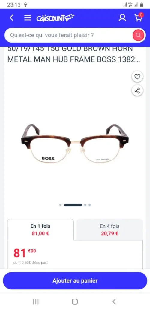 monture Fendi et Burberry pour femme