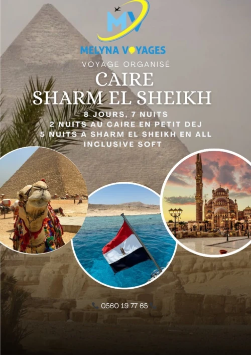 egypte (caire + sharm el sheikh) avril/ mai/ juin/ juillet/ aout