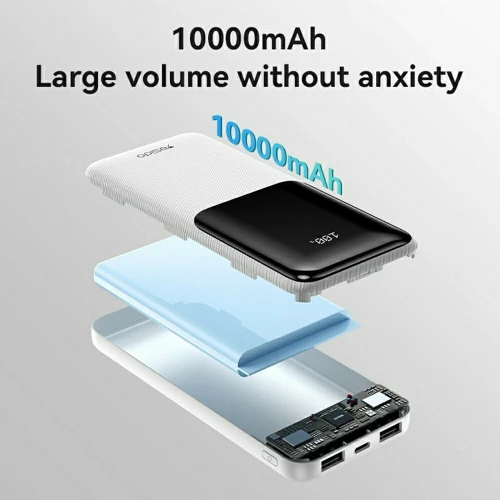 YESIDO CG10 Ensemble Multifonction 5 en 1 10000mAh avec Écouteurs TWS Chargeur Mural  Câble Clé USB