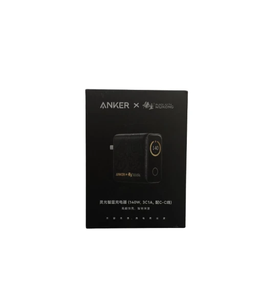 Chargeur Anker Black Myth: Wukong Edition 140W, 4 ports, PD 3.1 avec câble USB-C Avec Smart Display