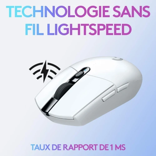 Souris Gamer Logitech G305 sans Fil, Capteur Gaming HERO, 12 000 PPP, 6 Boutons Programmables