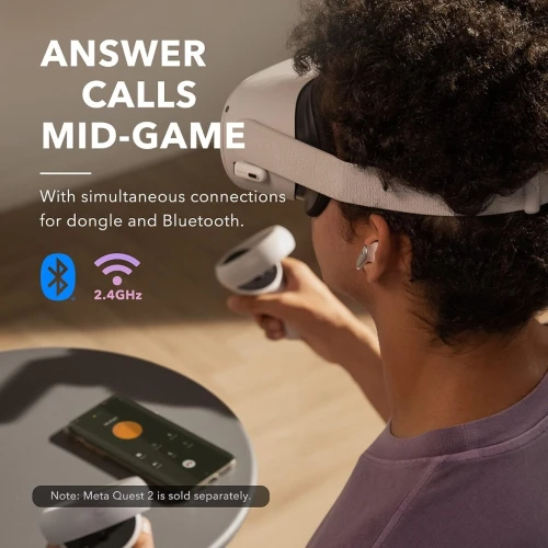 Soundcore VR P10 Écouteurs Gaming sans Fil, Faible Latence