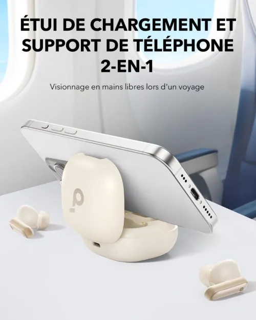 Airpods Soundcore Anker P40i réduction de Bruit Adaptable ,60h ,IPX5, Charge sans Fil, Bluetooth 5.3