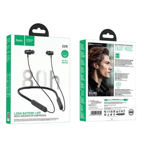 Ecouteurs Hoco ES70 Bluetooth de sport montés sur le cou 5.3 , 80h