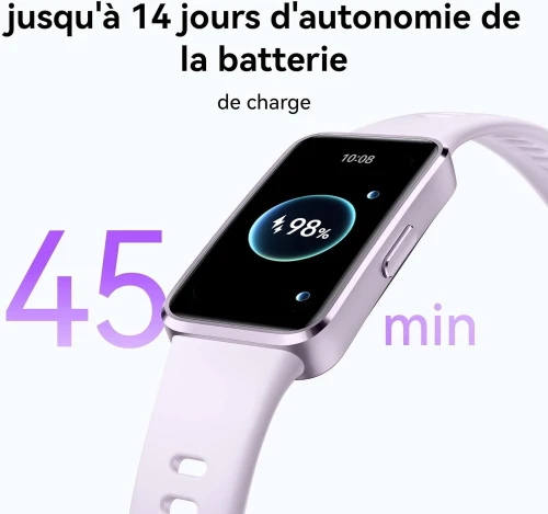 Smartwatch HUAWEI Band 10 Montres connectées, Surveillance de la Condition Physique par IA, Analyse du Sommeil de Niveau Professionnel, VRC, 14 Jours d'utilisation maximale, iOS & Android