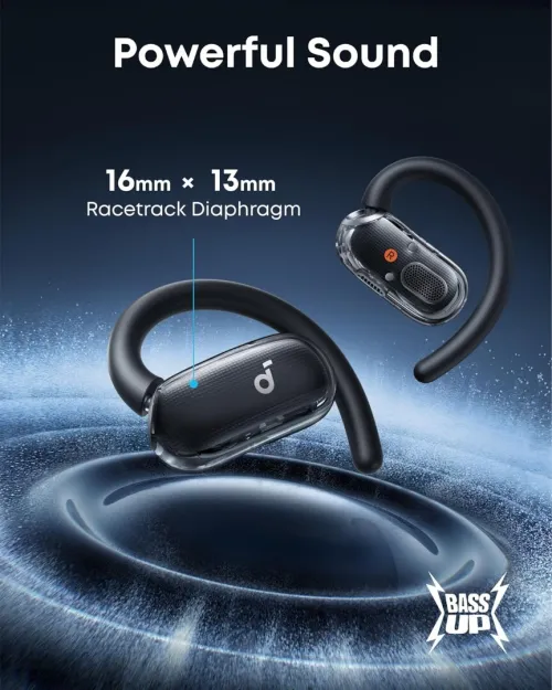 Anker Soundcore V40i Écouteurs à Oreilles Libres, IP55, 21H, Netteté IA des Appels, Bluetooth 5.4