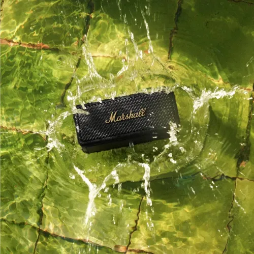 Baffle Marshall Emberton II Bluetooth Portatif Haut-Parleur 30h Sans Fil, Résistant à l'eau Enceinte