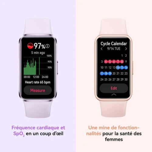 Smartwatch HUAWEI Band 10 Montres connectées, Surveillance de la Condition Physique par IA, Analyse du Sommeil de Niveau Professionnel, VRC, 14 Jours d'utilisation maximale, iOS & Android