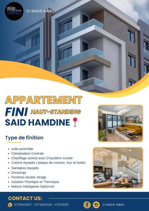 Vente Appartement F4 Alger Said hamdine